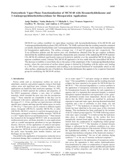 Postsynthesis Vapor-Phase Functionalization of MCM