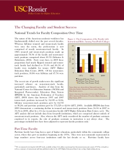 The Changing Faculty and Student Success