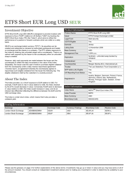 ETFS Short EUR Long USD SEUR