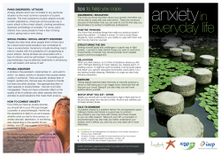 Anxiety in everyday life