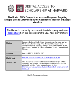 The Route of HIV Escape from Immune Response Targeting Multiple