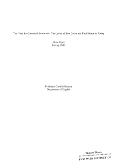 Piper, Drew The need for canonical evolution