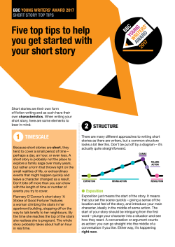 Five top tips to help you get started with your short story