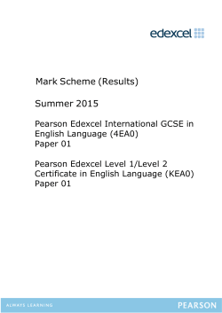 Mark Scheme - Edexcel