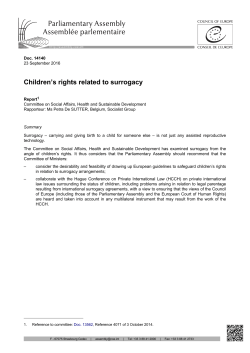 Children`s rights related to surrogacy