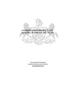 Act 217 Conservation District Law