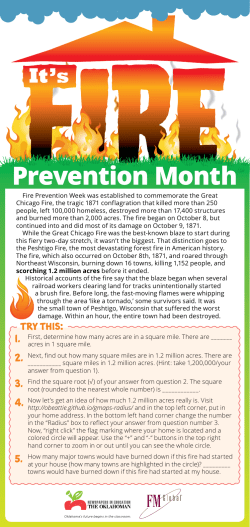 Fire Safety Lesson-1