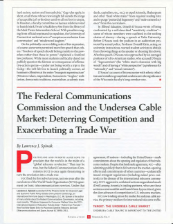 The Federal Communications Commission and the