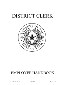 district clerk - Dallas County