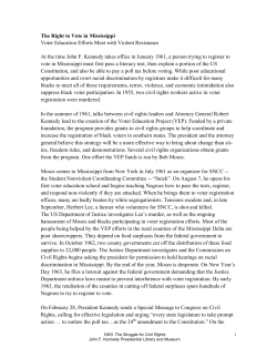 The Right to Vote in Mississippi