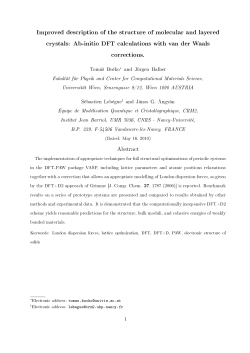 Improved description of the structure of molecular and