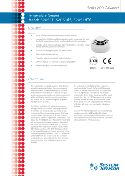 Temperature Sensors Models 52051E, 52051RE, 52051HTE
