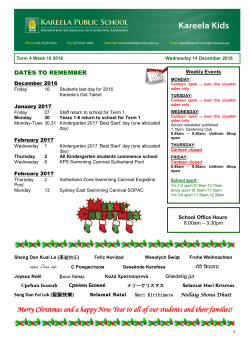 Newsletter Term 4 Week 10