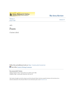 Poem - Iowa Research Online