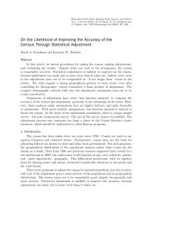 On the Likelihood of Improving the Accuracy of the Census Through