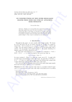 Full Text  - Communications of the Korean Mathematical Society