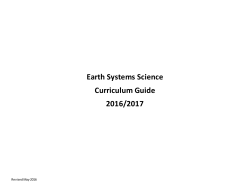 Earth Systems Science - Weld County School District 6