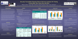 Sexually Transmitted Disease Partner Services Increase HIV Testing