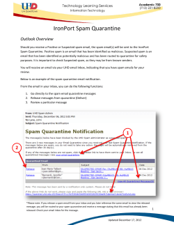 IronPort Spam Quarantine