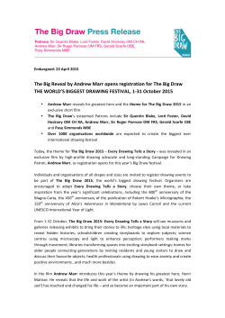 PRESS RELEASE_The Big Reveal by Andrew Marr