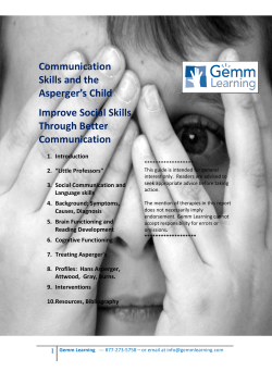 Aspergers-Report-Gemm-Learning