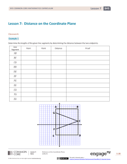 Lesson 7: Distance on the Coordinate Plane
