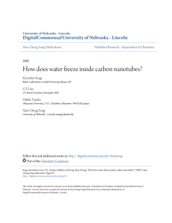 How does water freeze inside carbon nanotubes?