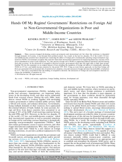 Hands Off My Regime! Governments` Restrictions on