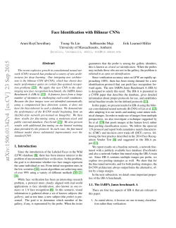 One-to-many face recognition with bilinear CNNs