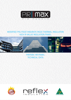 PIRMAX HR Panel Data Sheet