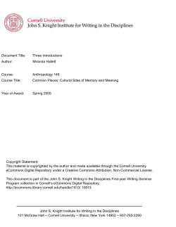 Document Title - Cornell University