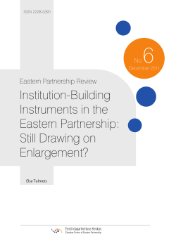 Institution-Building Instruments in the Eastern Partnership: Still