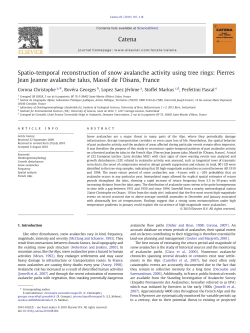 Spatio-temporal reconstruction of snow avalanche activity using tree