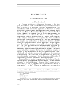 leading cases - Harvard Law Review