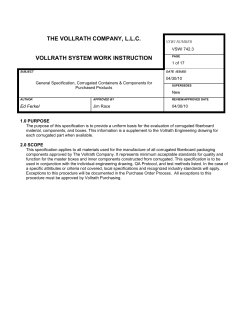 the vollrath company, llc vollrath system work instruction