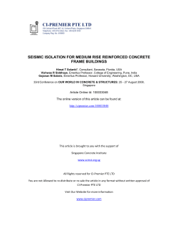 SEISMIC ISOLATION FOR MEDIUM RISE REINFORCED