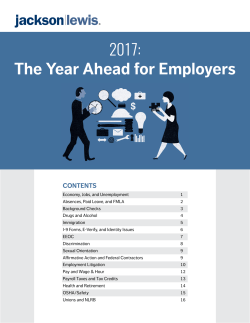 The Year Ahead for Employers