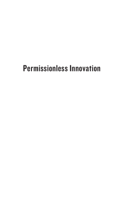 Permissionless Innovation
