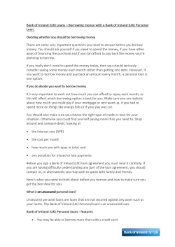 Bank of Ireland (UK) Loans &ndash; Borrowing money with a Bank of