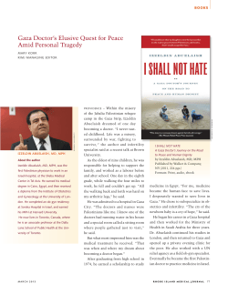 I Shall Not Hate - Rhode Island Medical Society