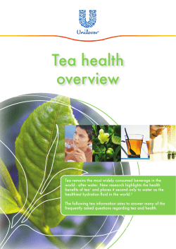 Tea health overview