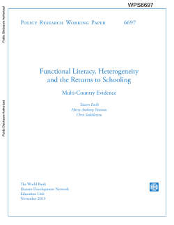Functional Literacy, Heterogeneity