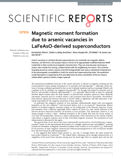 Magnetic moment formation due to arsenic vacancies