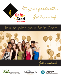 How to plan your Safe Grad - Manitoba School Boards Association