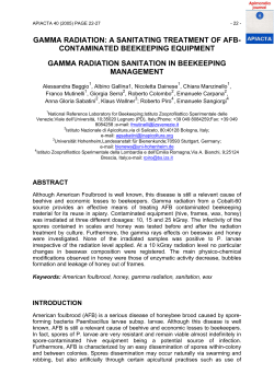 gamma radiation: a sanitating treatment of afb contaminated