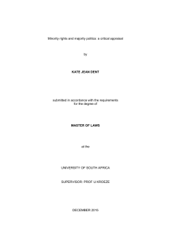 consolidating minority rights in a democratic south africa through a