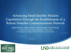 Advancing Small Satellite Mission Capabilities Through the