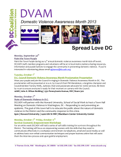 DVAM - DC Coalition Against Domestic Violence