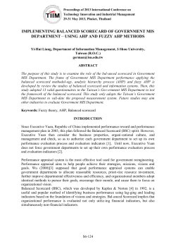 implementing balanced scorecard of government