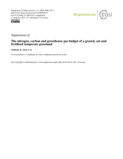 Supplement of The nitrogen, carbon and greenhouse gas budget of